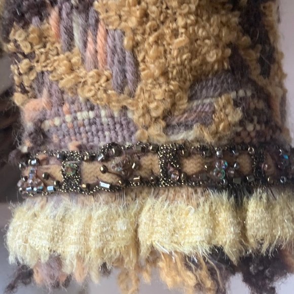 Cynthia Rose Women's Knit Tweed Blazer - Picture 3 of 5